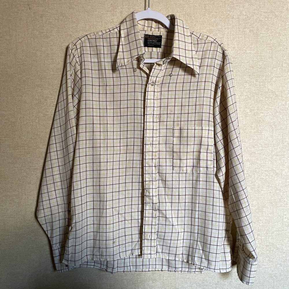 Vintage Plaid Towncraft JC Penney Button Down